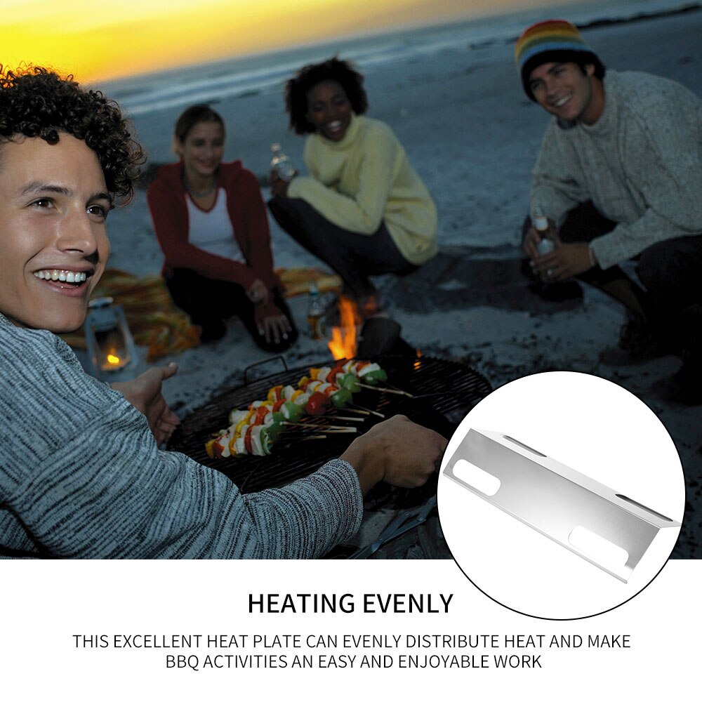 Barbecue Heat Plate Stainless Steel Barbecue Burners Cover Grill Heat Shield Outdoor Barbecue Parts For BBQ Grill Tent