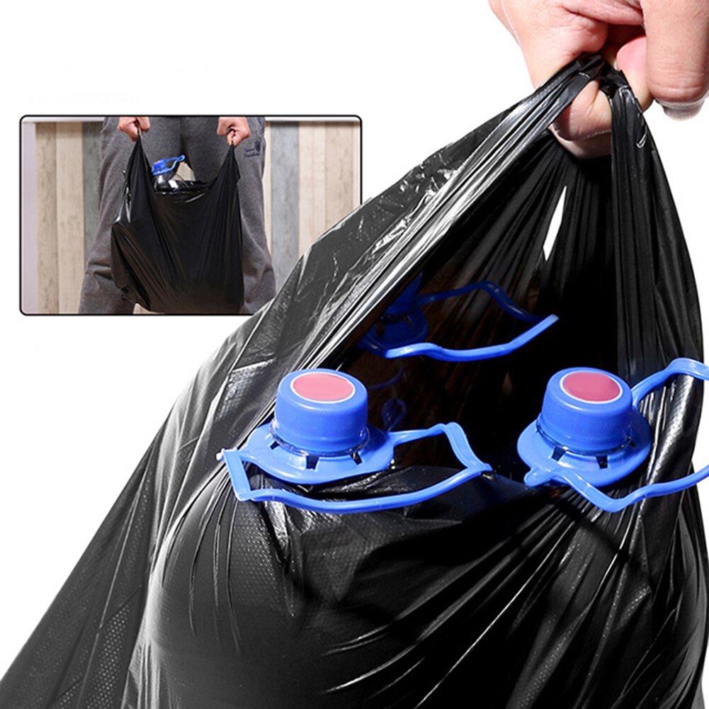 50pcs Large Garbage Bags Black Thicken Disposable Vest Type Garbage Bag Eco-Friendly Kitchen Waste Bag Privacy Plastic Trash Bag