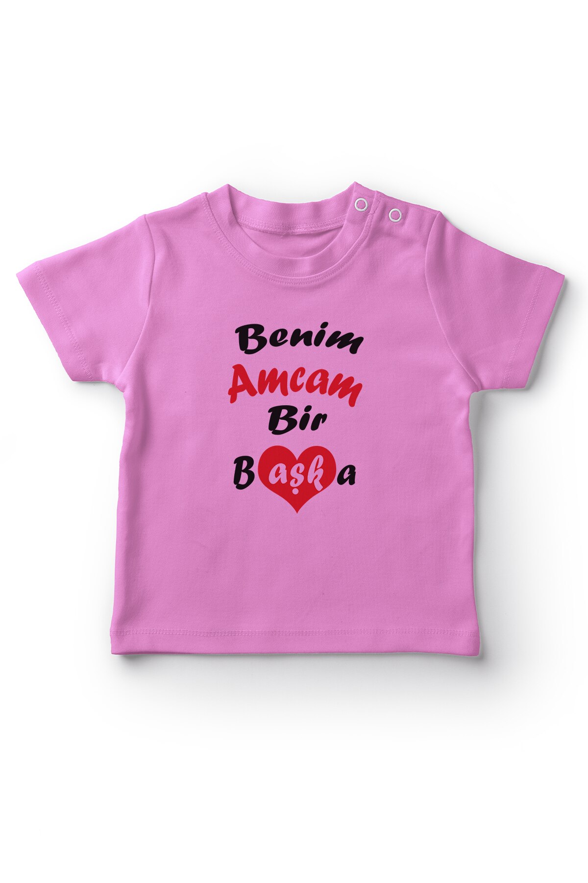 Angemiel bebé mi tío otra chica camiseta de bebé rosa