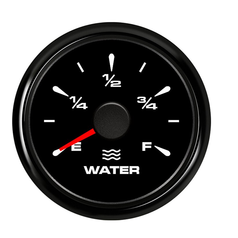 8 farger bakgrunnsbelysning båt vannstand måler indikator auto lastebil marine vanntank nivå måler rustfritt stål instrument 52 mm 9-32v: Bn