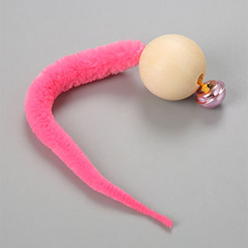 1/3 Pcs Cat Toy Simulation Worm Toy with Bell for Pet Entertainment SEC88