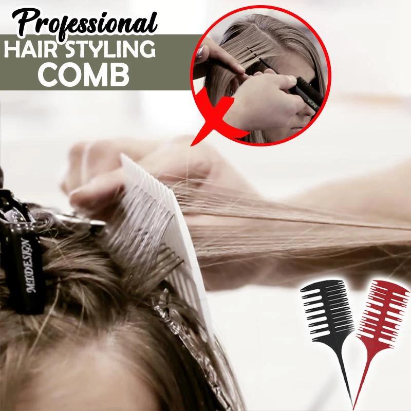 Hair Brush Comb Plastic fish bone comb Two sided multifunction highlight weaving comb hair tools Perm Comb hair