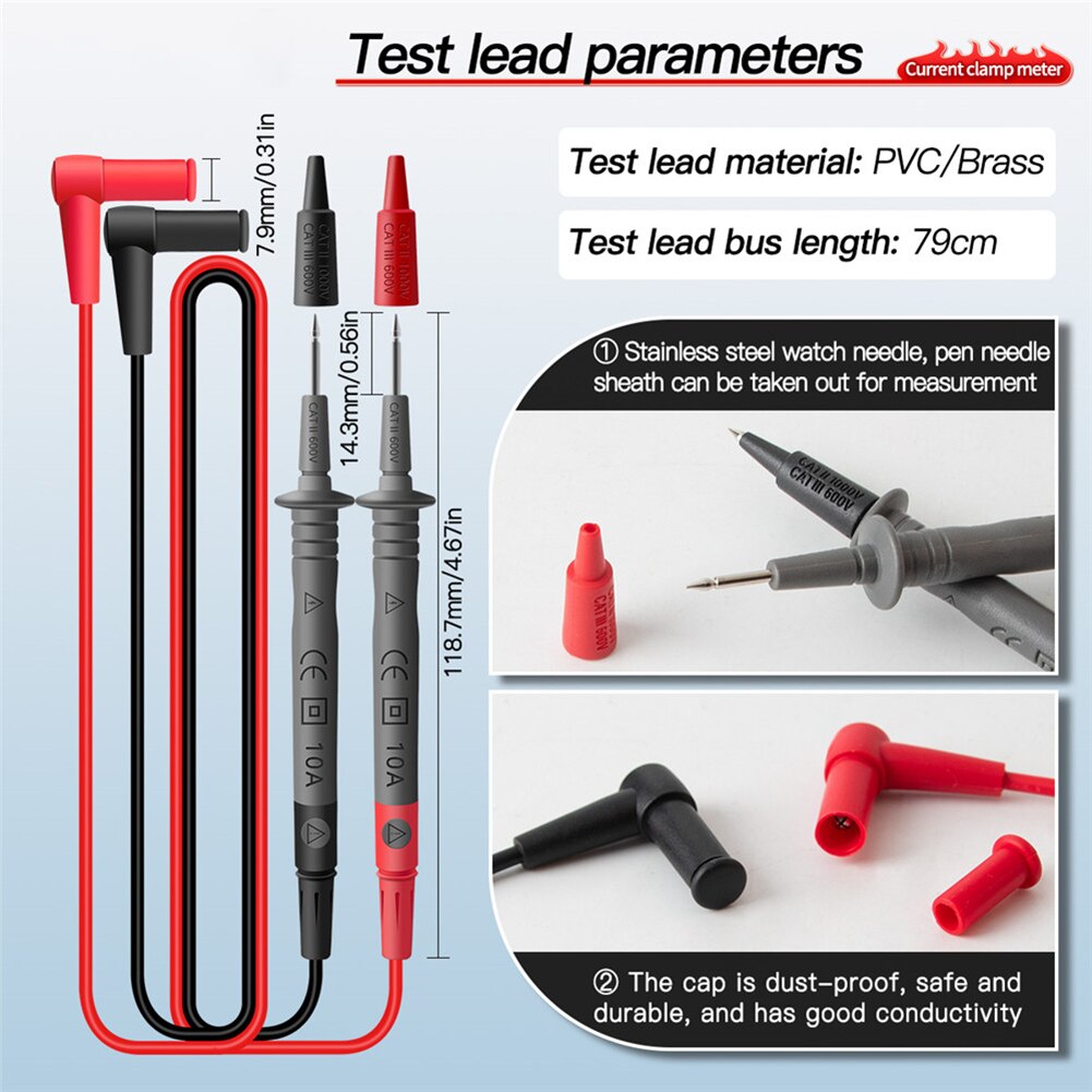 Aneng ST206 Dc/Ac Stroomtang Meter Digitale Multimeter Klem 6000 Counts True Rms Amp Voltmeter Amperimetro Tester Meten