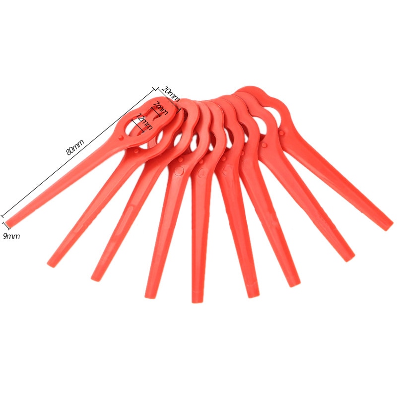 120Pcs For Florabest LIDL FRTA 20 A1 Lidl IAN 282232 Replacement Plastic Cutter Blades For Florabest Grass Trimmer Brushcutter