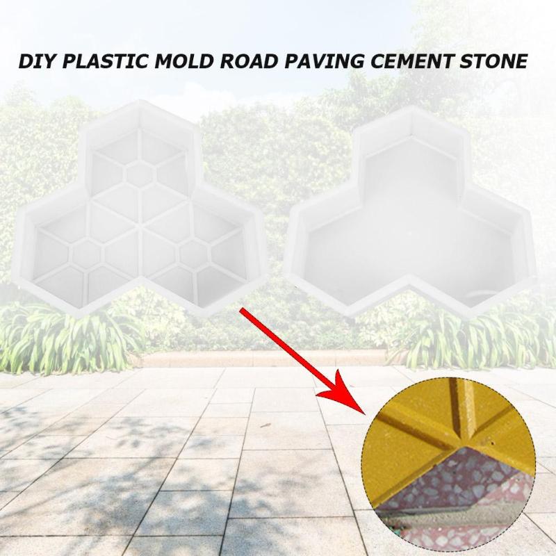 Gör-det-själv fyrkantigt spår betong plast kakel form stenläggning polypropen trottoar gångväg trädgård byggnad tillbehör stenläggning form