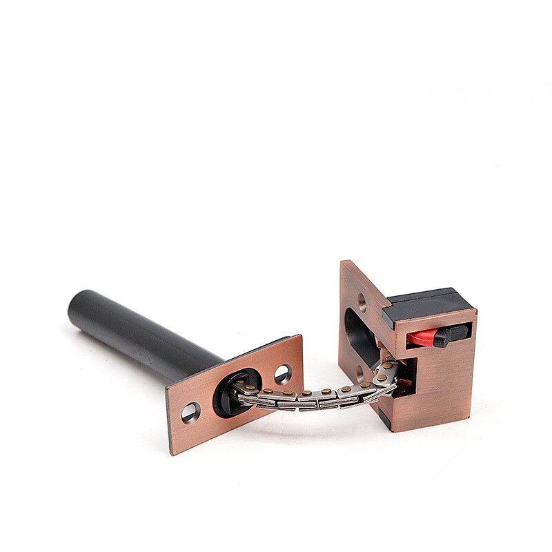 KK&amp;FING Hidden Anti-theft Chain Safety Bolt Door Bolt Hotel Door Invisible Buckle Room Door Anti-locking Hasp