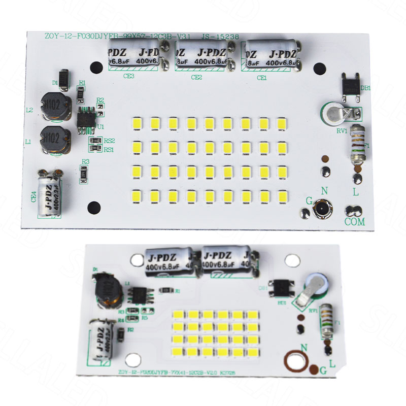 Matriz Led de 220v, cuentas Led de 20W, 50W, 6000K, SMD2835, Chips Led de matriz, accesorios de iluminación de jardín para interiores y exteriores superbrillantes