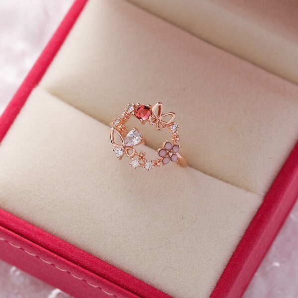 Silber Farbe Tanzen ziehen um Schmetterling Ringe zierlich Insekt Minimalistischen Ringe Für Frauen Französisch Jewlery 2022 Trend Anillos: Stil29