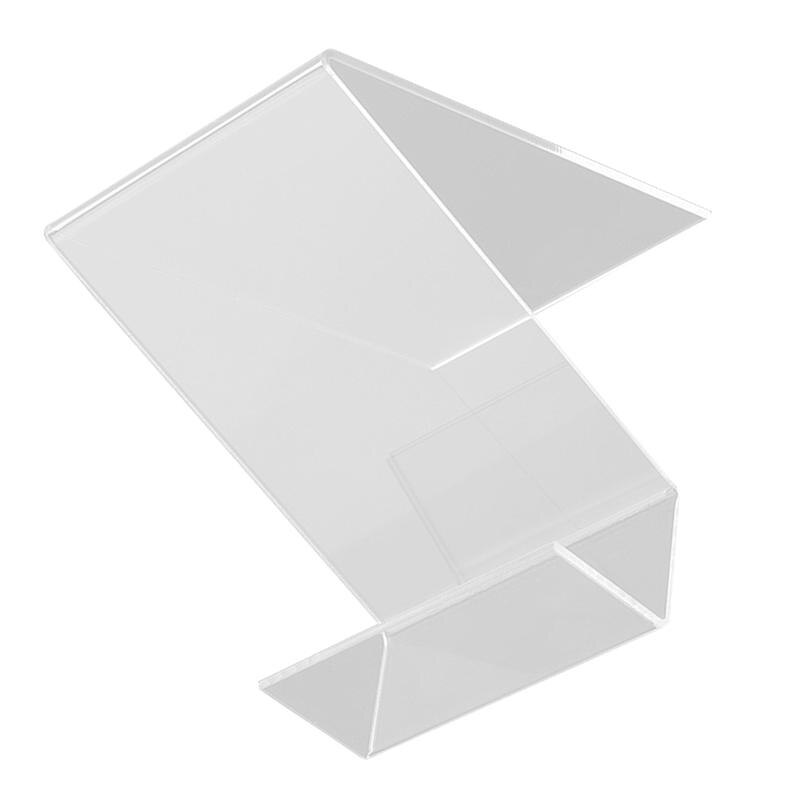 2 stücke Buch Anzeige-ständer Schreibtisch Buch Halfter transparent Acryl Buch Regal Vertikale Buch Lehrbuch Anzeige Stand (transparent)