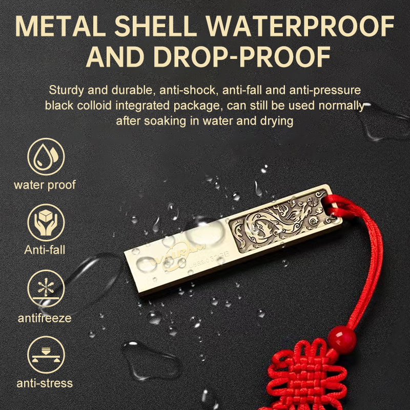 Walram USB-Blitz-Laufwerk 32GB 64GB 128GB Hochgeschwindigkeits-USB 2.0 Metall-Kuli-Laufwerk Erinnerung Stock wasserdicht kreative Geschäfts u Disk