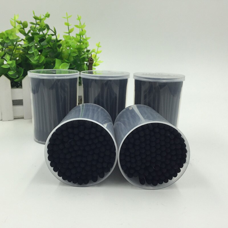 2 Packs Cotton Swab Black Bamboo Charcoal Cosmetic Remover Double Head Makeup Maquiagem Applicator Makeup Tool Accessories