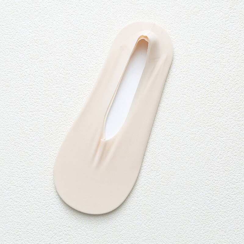 Calcetines invisibles de encaje con flores para mujer, medias bajas de verano, antideslizantes,: light skin