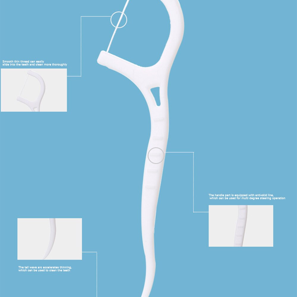 Disposable Flossers Sticks with Portable Travel Case Suitfor Family 50pcs/100pcs Mini Toothpick Box for Hotel Travel EIG88