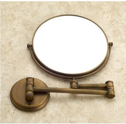 Vidric Antique bronze brass wall makeup mirror 8 inch bathroom mirror ,Vintage decorative makeup mirrors