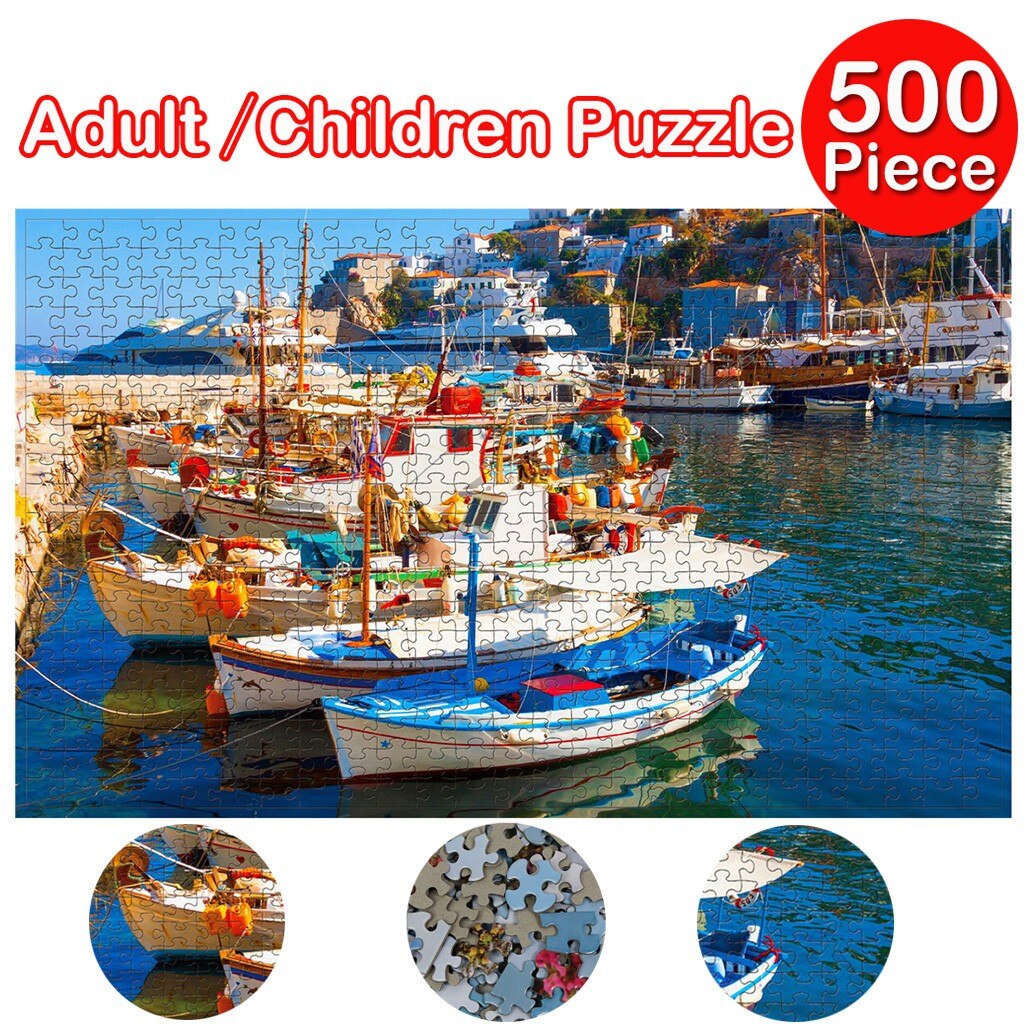 500 Piece Large Puzzle Game Adults Puzzles for children Interesting Toys brinquedos jigsaw puzzle игрушки для девочек: F