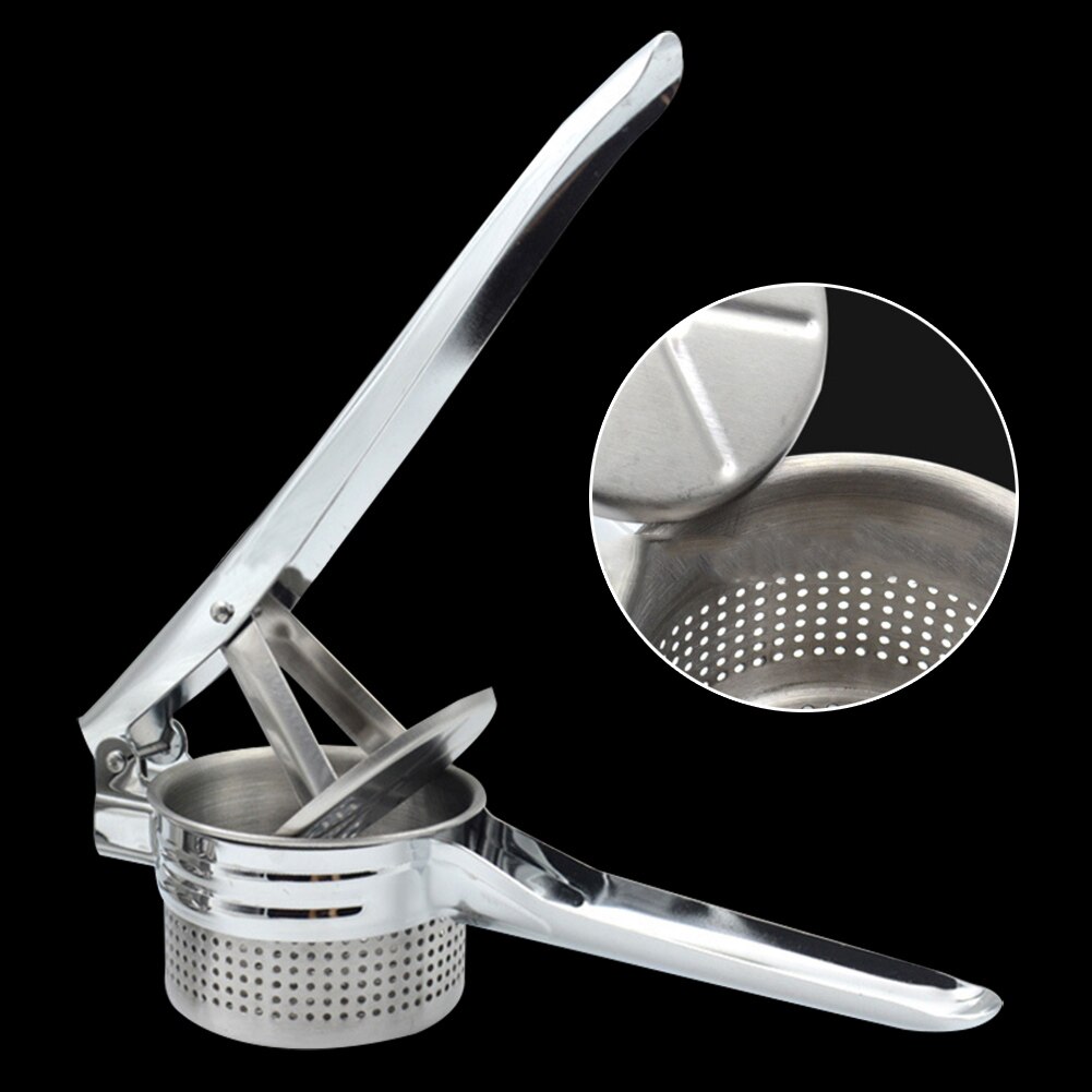 Rvs Aardappel Ricer Gekookt Groente Stampen Druk Sap Fruit Puree Maker Aardappelstamper Handleiding Aardappel Knijper