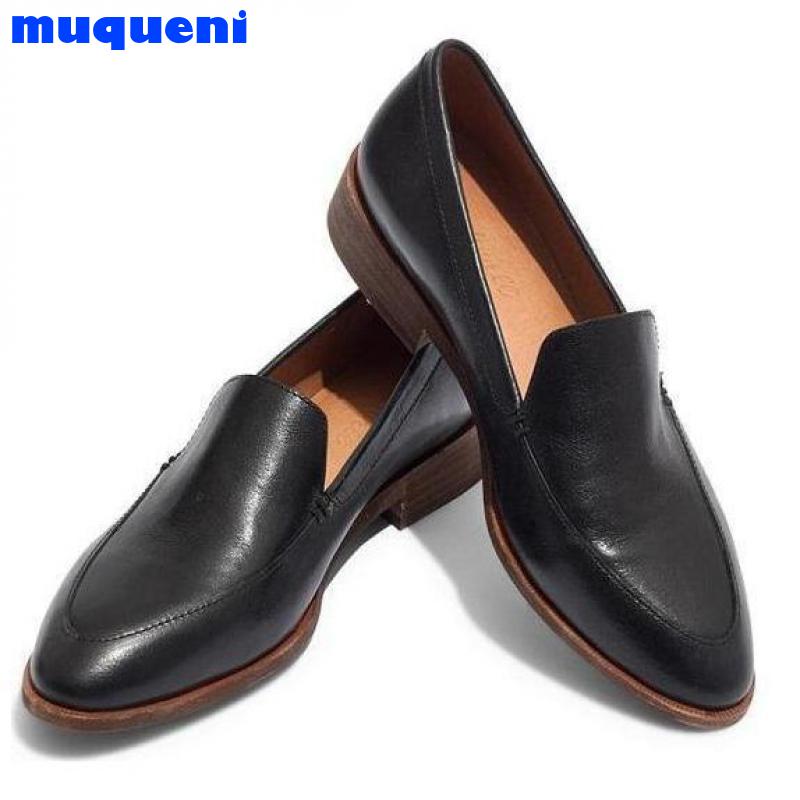 Bout Pointu Femmes Chaussures Plates Pointues Grande Taille Femmes Chaussures PU Cuir DÉCONTRACTÉ Ballerine Bouche Peu Profonde Chaussures Femme