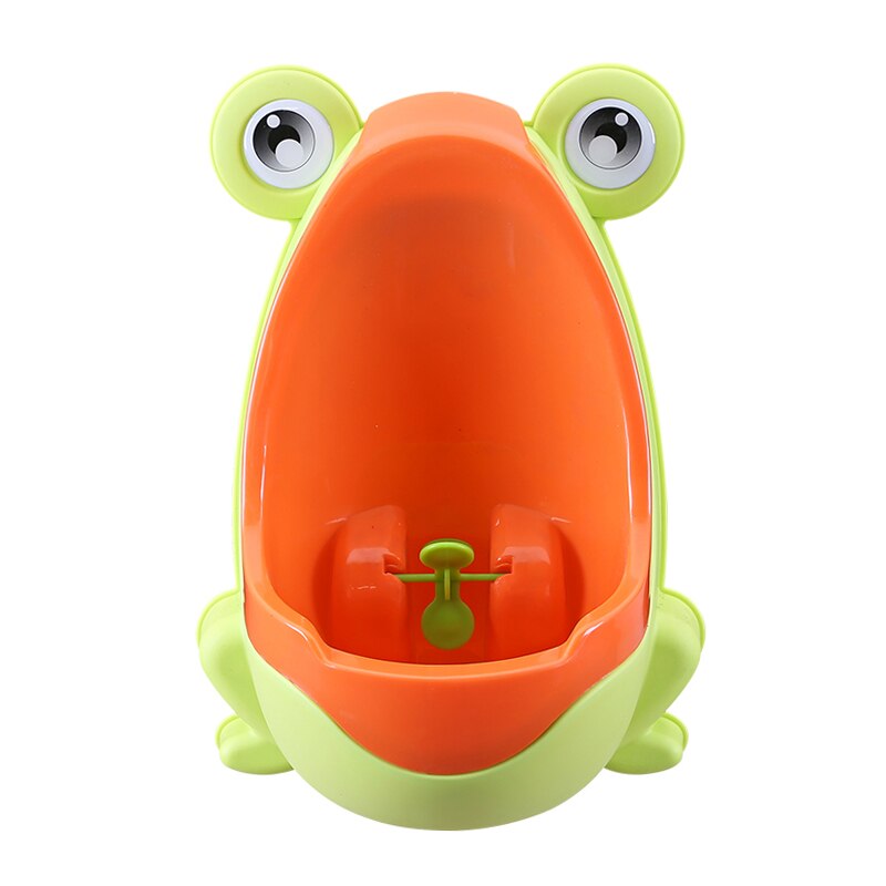 Frosk låve potte toalett trening barne urinal til takrenne tisse trener dårlig med siktemål und: Gul