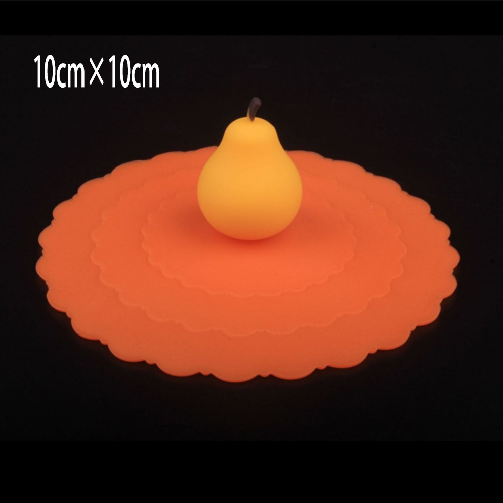 1Pc Silicone Anti-Stofafzuiging Mok Cup Cover Cartoon Fruit Thee Koffie Deksel Cap Verjaardagsfeestje Keuken eetkamer Decoratie