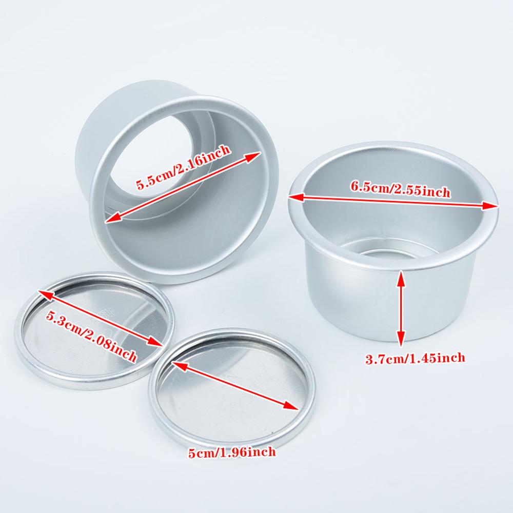 5pcs Set Mini Cake Baking Mold Non Stick Baking Pans With Removable Bottom Small Size Cake Food Grade Aluminum Alloy