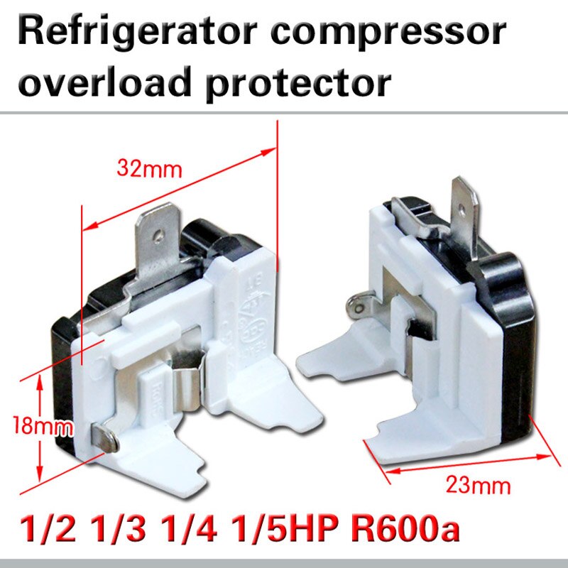 R600a fryser overbelastningsbeskytter køleskab overophedning overbelastningsbeskyttelse overstrømsbeskytter kompressortilbehør