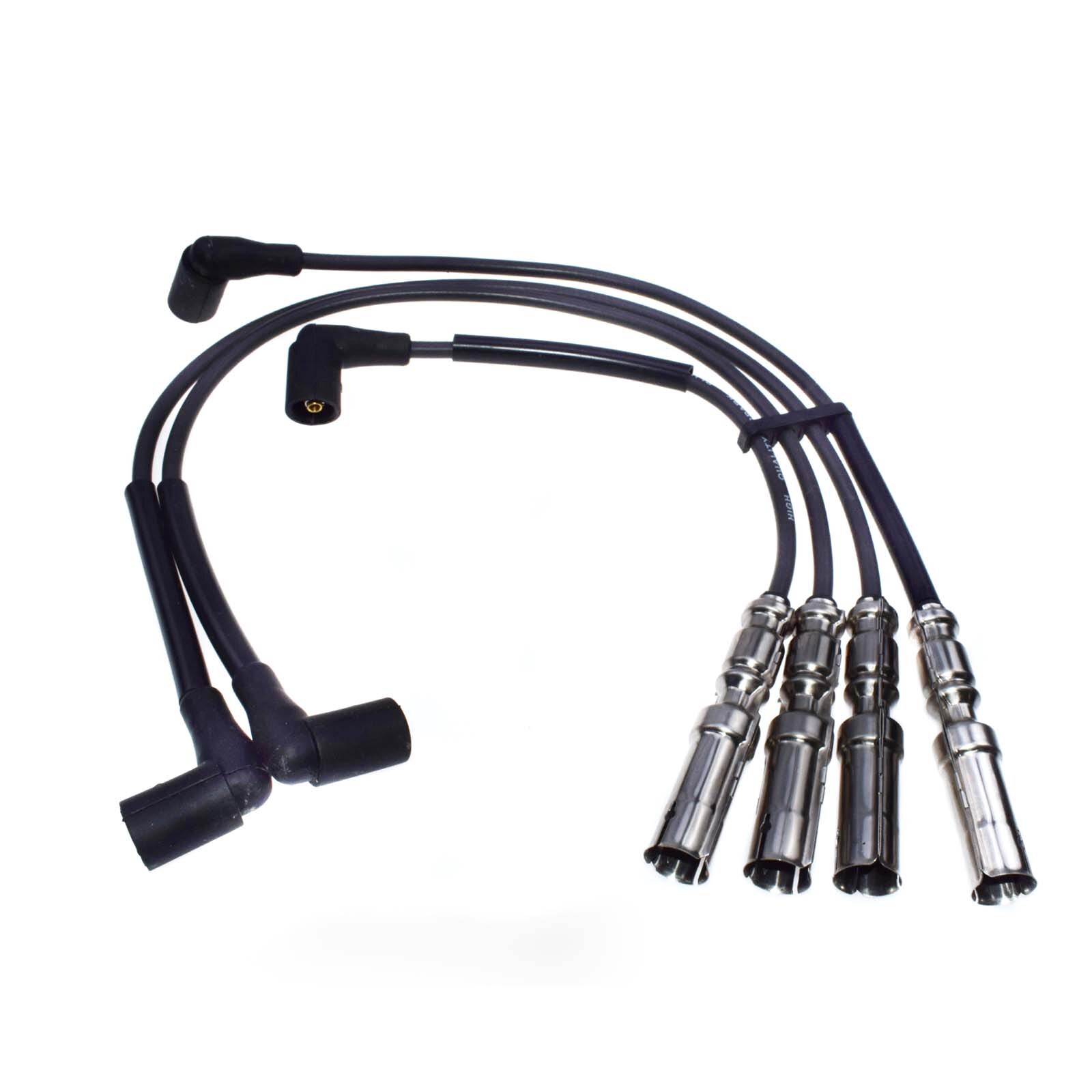 WOLFIGO-Cable de encendido para bujía, 4 Uds., para VW Beetle Jetta Golf 2.0L SOHC 2001 27588 175-6224 VWC03 1AMSW00091