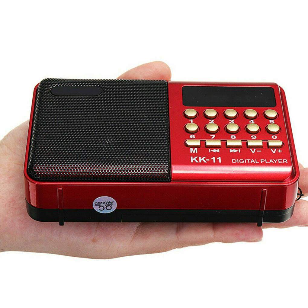 Portable Mini Handheld Digital FM Usb Tf MP3 Radio Music Player Pocket Radio Speaker Rechargeable Sound Recorder