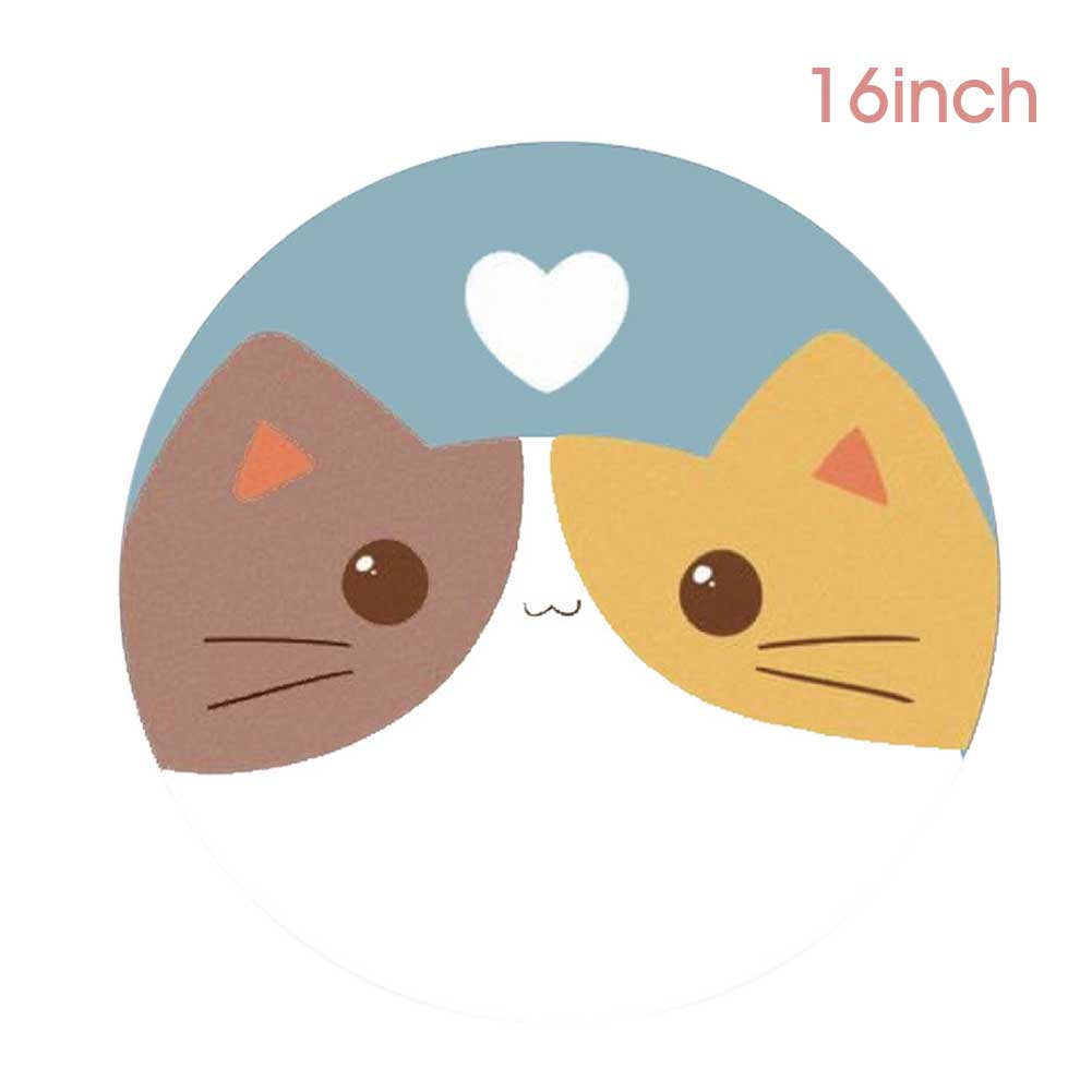 Anti-pinch Hand Guard Electric Fan Cover With Drawstring Child Protection Round Accessories Cartoon Household Net Dust Proof: Kitten / 16inch