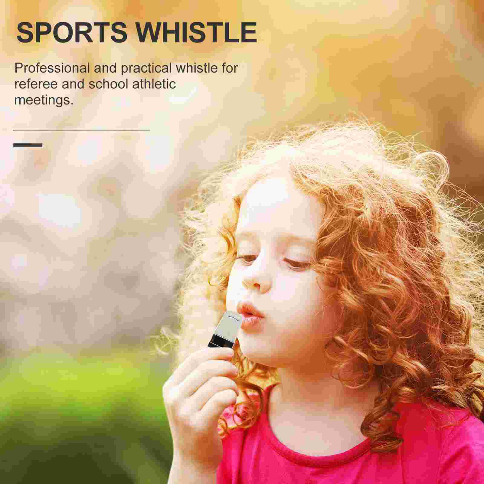 4Pcs Metal Whistle Professional Whistle Portable Whistle for Match Outdoor Sports