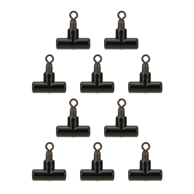 10/15pcs Carp Fishing Rolling Swivel Zip Sliders Swivels Rigs Connect Line Slide For Marker Float Set Up T-Swivel Beads Pesca: 10pcs