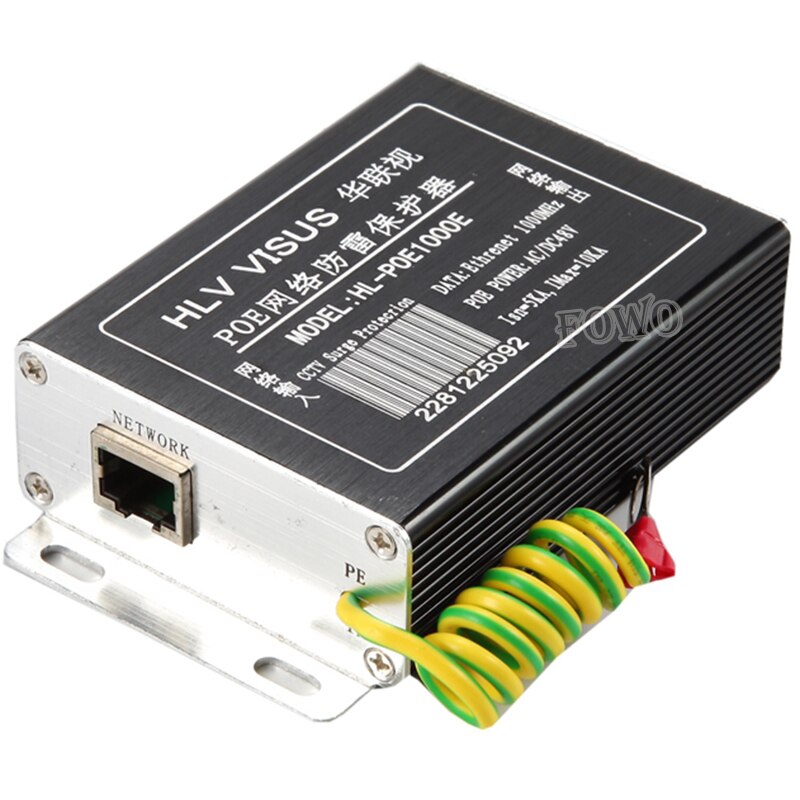 IP Camera Network POE Switch RJ45 & POE Surge Protector,Protection device, Lightning Arrester,SPD for 1000M Ethernet Network