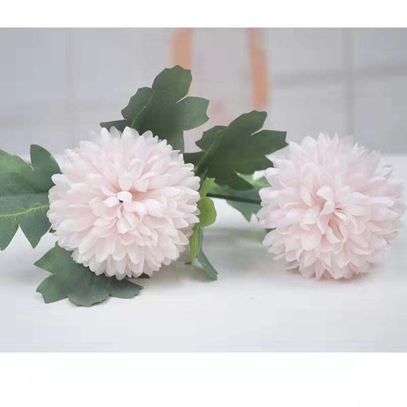 2 hoofden Kleine Hortensia Chrysant boeket Bloemen Valentijnsdag Nep Bloem Bal voor Home Decor Kunstmatige Bloemen