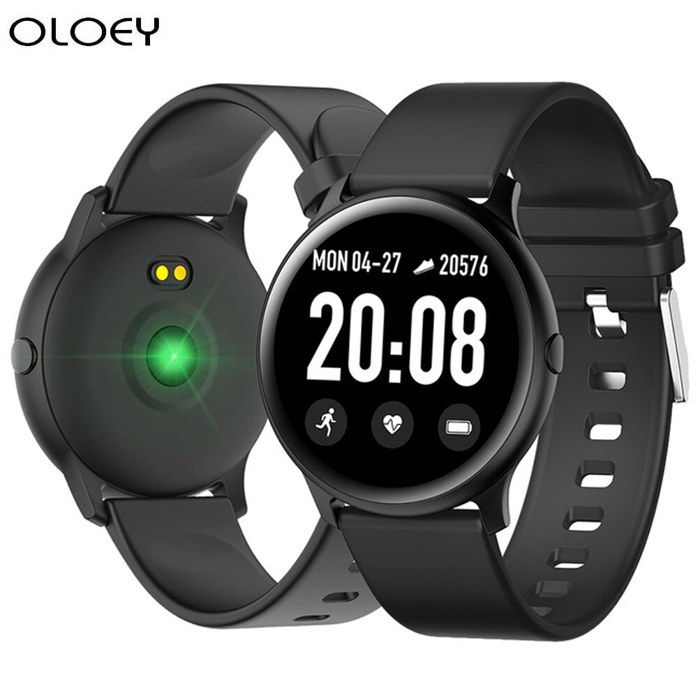 Montre connectée de sport pour femmes, étanche, portable, moniteur de fréquence cardiaque, écran couleur, Fitness, pour Ios et Samsung