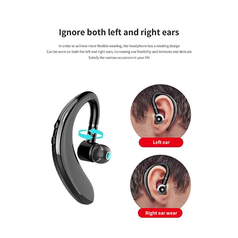 Shisuo Draadloze Bluetooth 5.0 Oortelefoon Oorhaak Sport Business Hoofdtelefoon Handsfree Oordopjes Met Microfoon Voor Telefoon Iphone Xiaomi