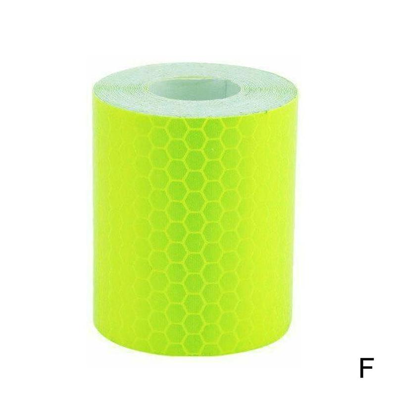 Car Reflective Strap Safety Warning Sticker Vehicles Roll Tape Warning Safety Truck Motorcycle Reminder Sticker Reflecti K3F4: fluorescent green 
