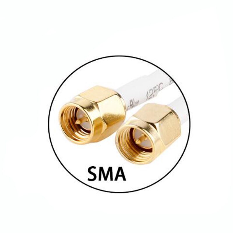 JX antena Cable de cola de cerdo F a dos doble TS9 Y tipo 2 X TS9/CRC9/conector SMA F cable de engarzado de ángulo recto hembra a TS9 15cm para módem 3G/4G: F-Double SMA