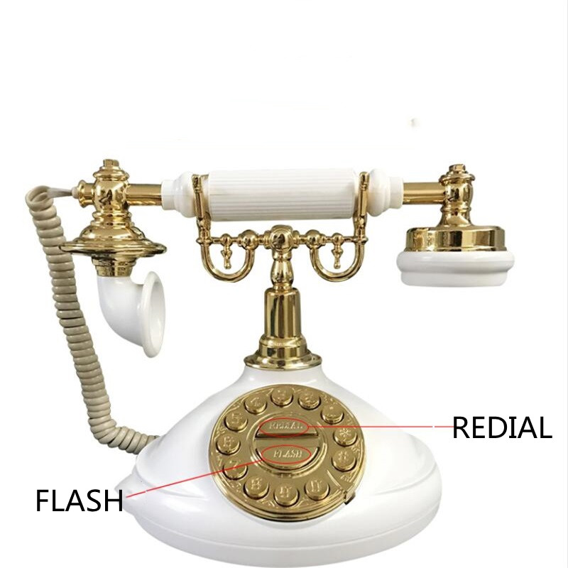Nostalgic retro home office antique European telephone hotel lobby antique mechanical bell fixed landline