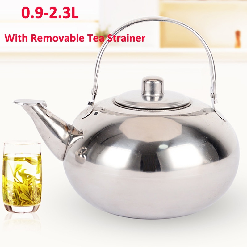 Inductie Kookplaat Bal Vorm Roestvrij Staal Duurzaam Waterkoker Theepot Restaurant Home Met Filter Veilig Koffiezetapparaat Hotel