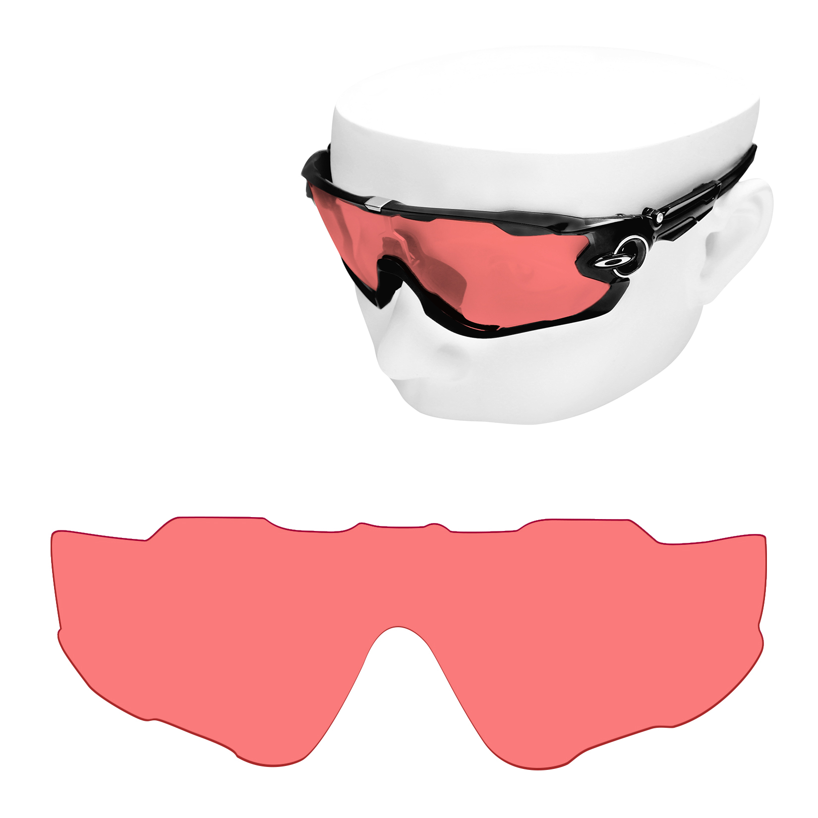 Reemplazos de lentes polarizadas OOWLIT para gafas de sol Oakley Jawbreaker OO9290: multicolor (solo lentes)
