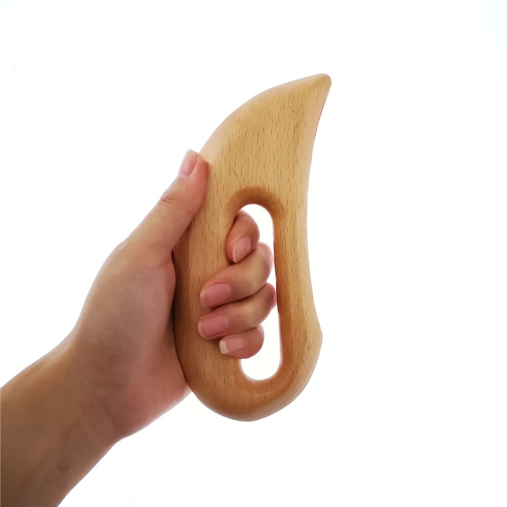 Tablero de madera Gua Sha para masaje corporal, herramienta de masaje para adelgazar, tabla de Guasha, raspador Gua Sha: D-Normal-1pc