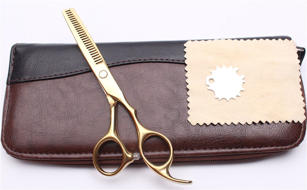 6 "17,5 cm Japan Gravur Logo Gold Farbe Schneiden Scheren Verdünnung Schere Friseur Schere Styling Werkzeug C1005: C1005 Jin T 6YY