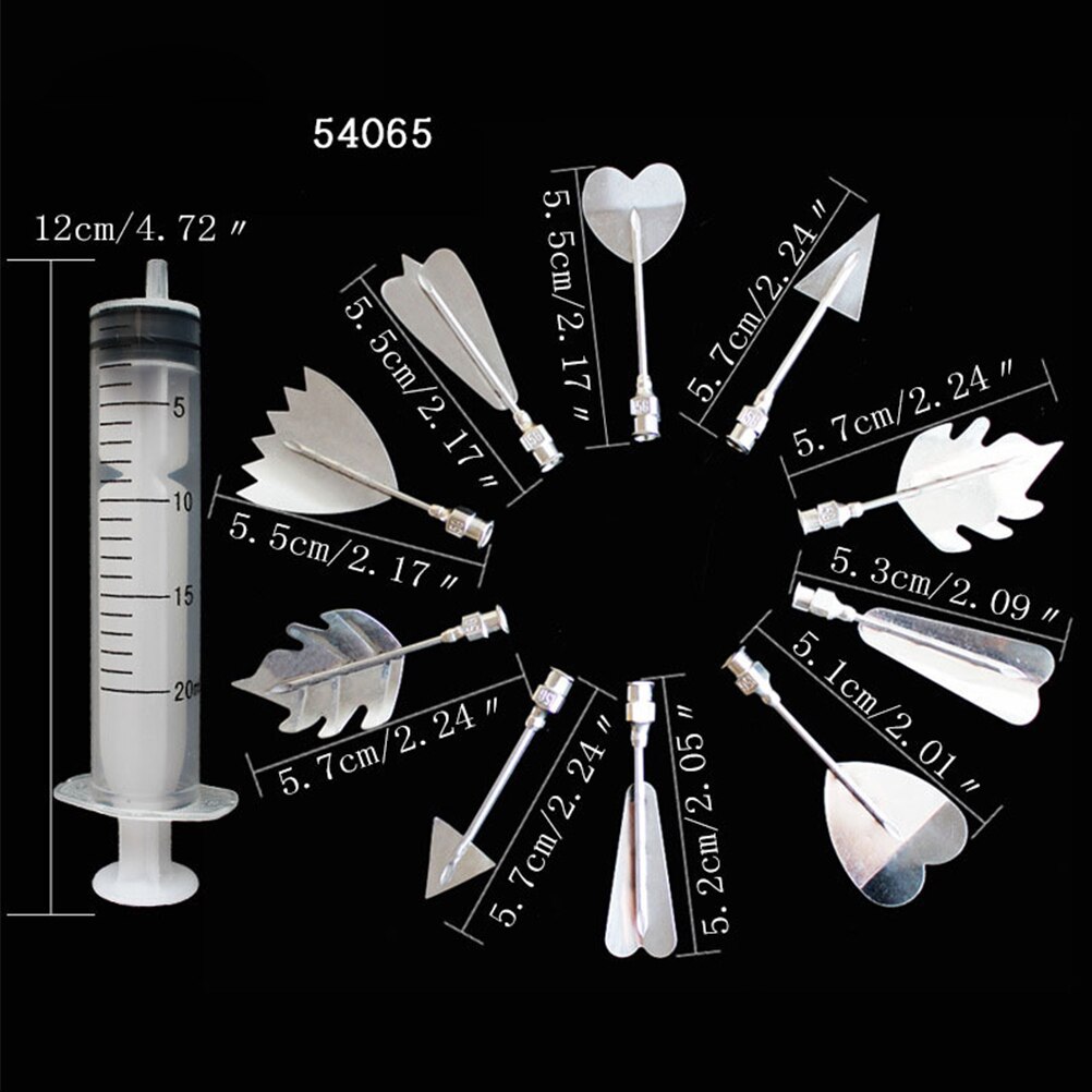 11 Uds. Herramientas de pastel de gelatina 3D herramientas de gelatina budín boquillas de pastelería utensilios para decoración de pasteles herramienta para cocina restaurante Bar