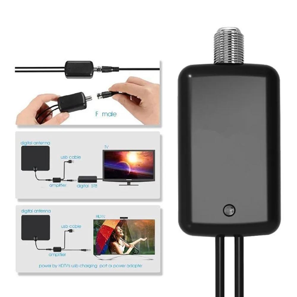 Antenna Amplifier 4K HDTV Amplifier Low Noise Signal Booster TV Antenna Digital HDTV Signal Amplifier