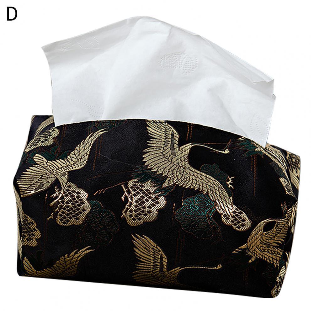 Tissue Pouch Eco-friendly Lightweight Tissue Holder Tissue Case Towel Napkin Papers Bag for Living Room Tissue Case:  D