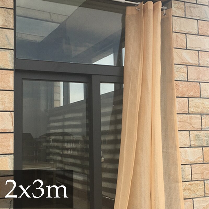 Gardin nät fönster markis gardin fönster markis ytterdörr fönster markis kapell suckulent växtskydd dekoration tillbehör: Gyllene 2 x 3m