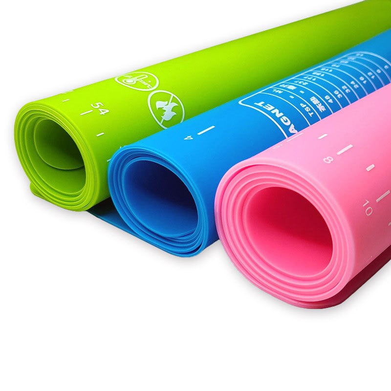 nie-Stick mata silikonowa walcowanie ciasto stolnica z podziałką walcowanie ciasto ciasto robić pizzy naczynie robić pieczenia ciast wklej mąka obrus na stół narzędzia kuchenne