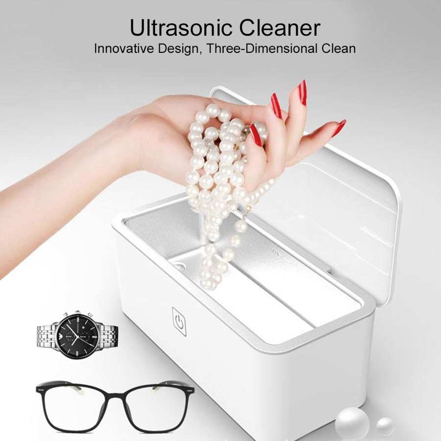 Sieraden Schoner Mini Huishoudelijke Ultrasone Reiniger Machine Bril Schoonmaakproducten Chinese Plug 220V Ultrasoon Reiniger