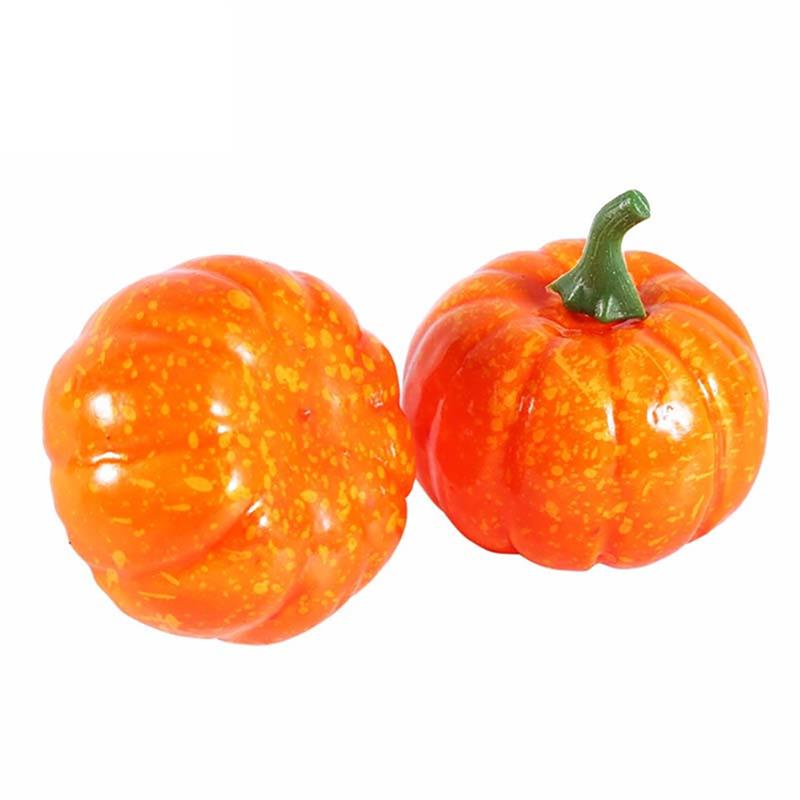 Artificial Pumpkin Lifelike Realistic Halloween Artificial Vegetables Home Decor Vegetables