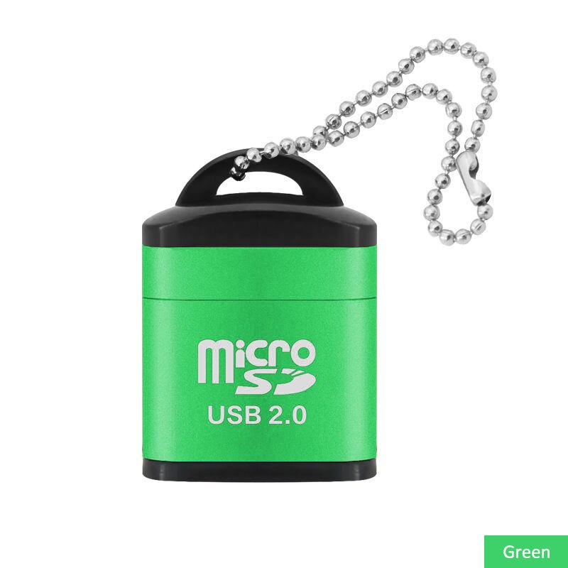 Olaf USB Micro SD Card Reader USB 2.0 Mini Mobile Phone Memory TF Card Reader High Speed Micro SD To USB Adapter: Green