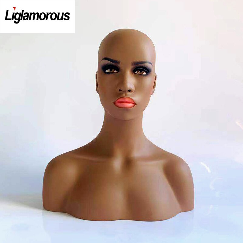 Female Realistic Mannequin Head Fiberglass Display Wig Jewelry Hat Glasses Headset Mold Stand Women Model Head No.06
